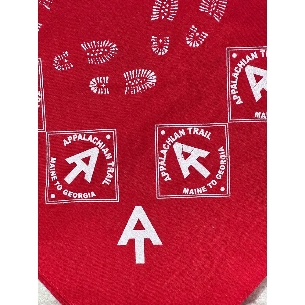 Appalachian Trail Bandanna Handkerchief Headware Red